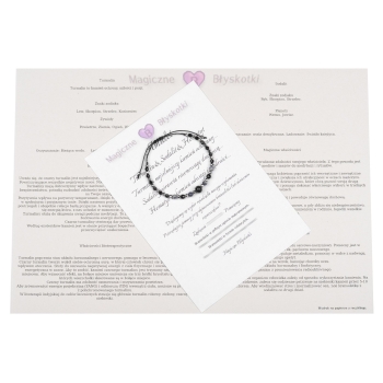 Bransoletka celebrytka czarny TURMALIN SODALIT HEMATYT ochrona i piękno